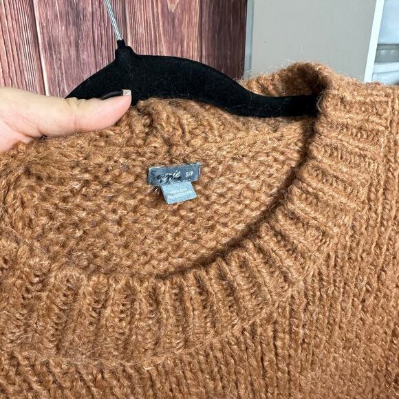 Aerie Mohari Oversized Sweater Brown & Pink Wool Blend Size Small S - Picture 6 of 6